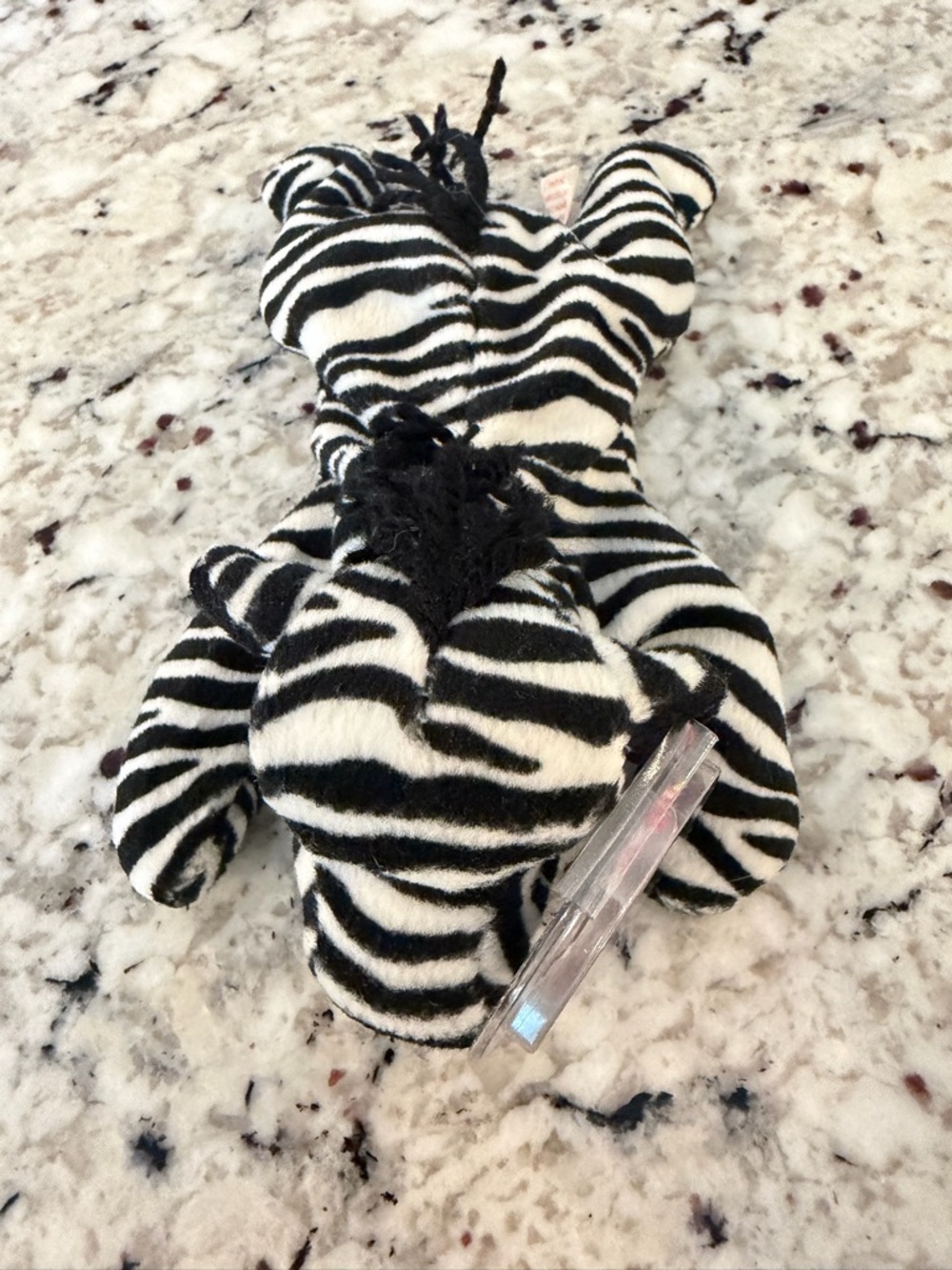 Ty Beanie Baby Ziggy the Zebra Plush 1990s Vintage Black White Stripe Toy